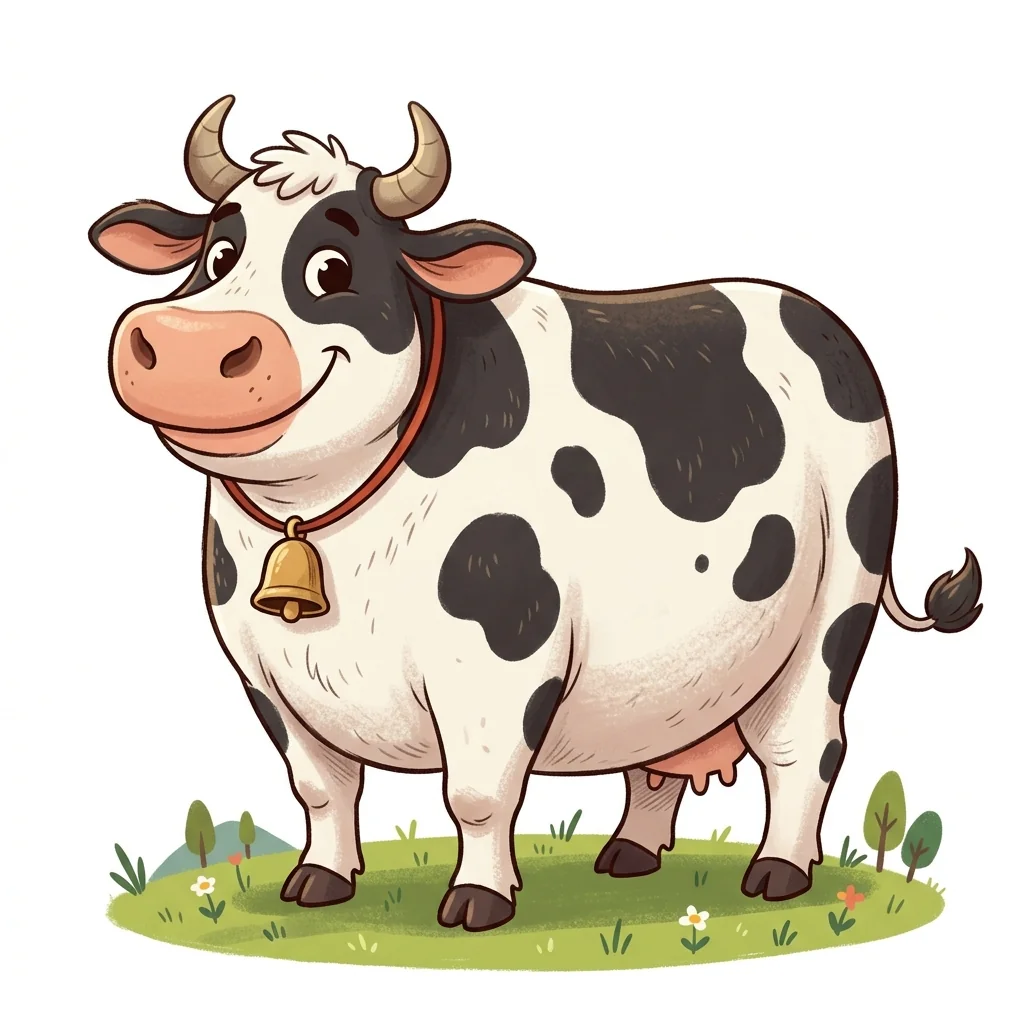 The cow is big